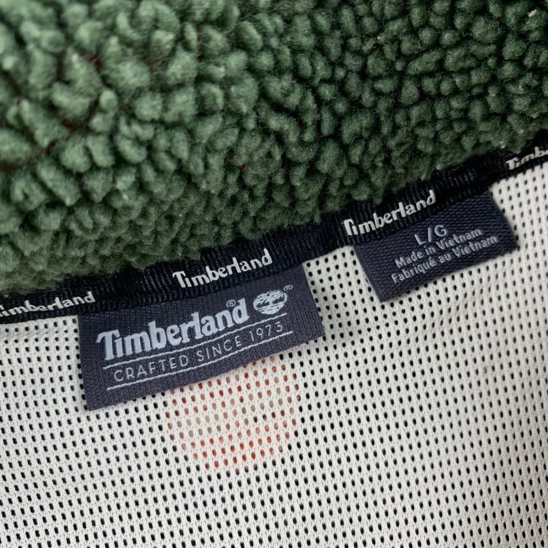 팀버랜드 패치로고 컬러블록 플리스 집업 상품이미지5