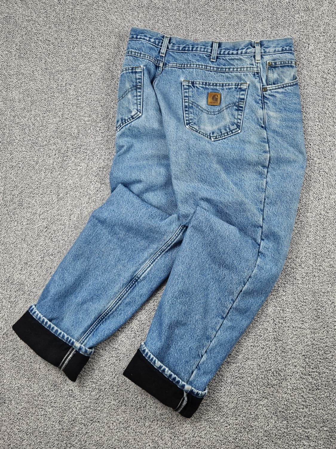 칼하트 헤비 플란넬 체크 데님 워크 팬츠 ( 36X32 ) / 10053 상품이미지3