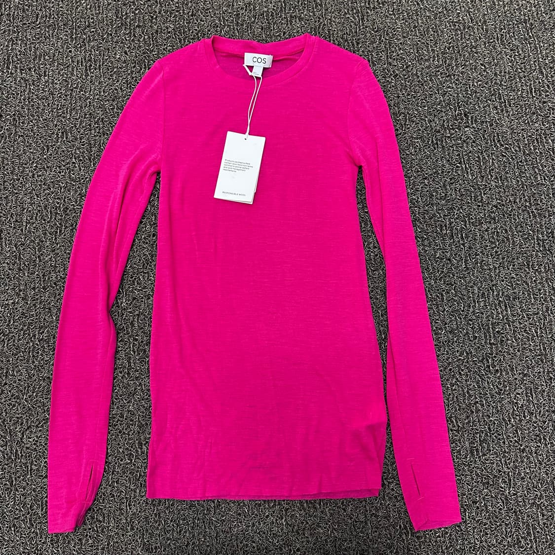 [새상품] COS 코스 여성 긴팔티셔츠 핑크 S 상품이미지1