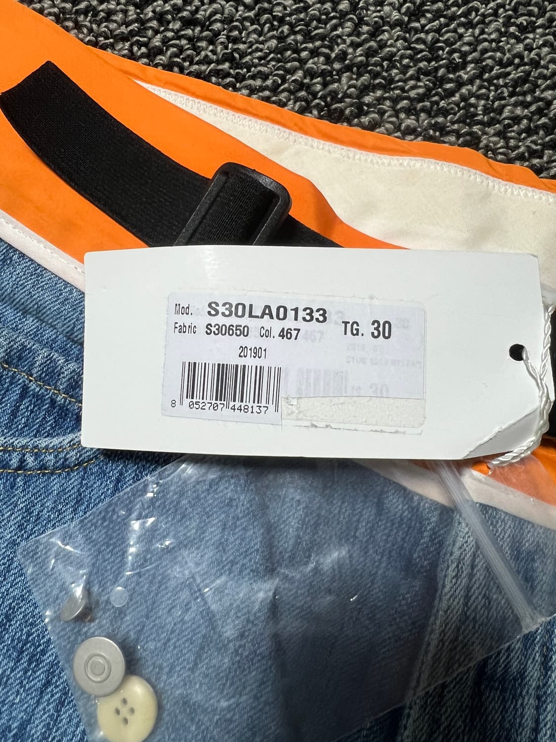 마르지엘라 스티치 콘트라스팅 밴드 스트레이트진 30사이 상품이미지5