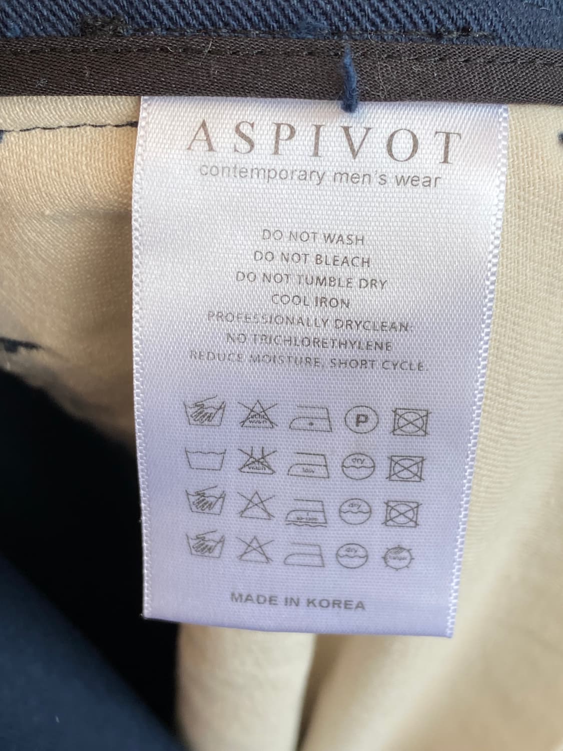 ASPIVOT 네이비 치노팬츠(MEN M) 상품이미지6