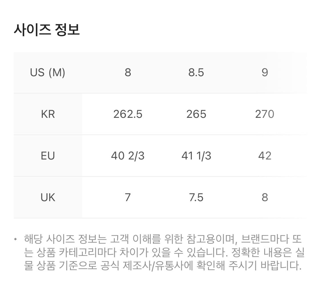 노다 002 스텔스 블랙 8.5 새상품 (265) 상품이미지3