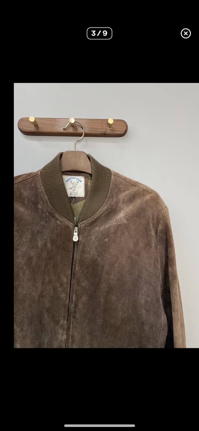 빈티지 트로피 클럽 스웨이드 봄버 자켓 A2791 상품이미지3