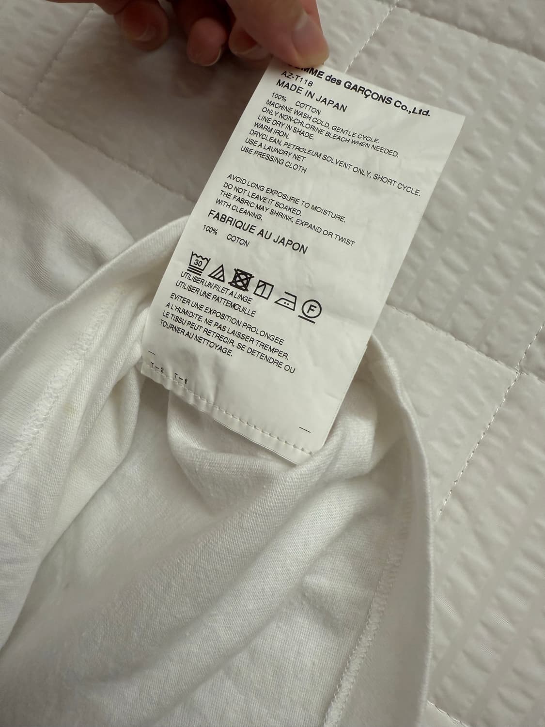 꼼데가르송 롱슬리브 상품이미지3