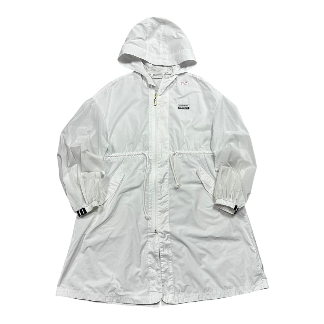 ✨ (바배) 아디다스 파이어버드 백로고 화이트 롱 바람막이  상품이미지2