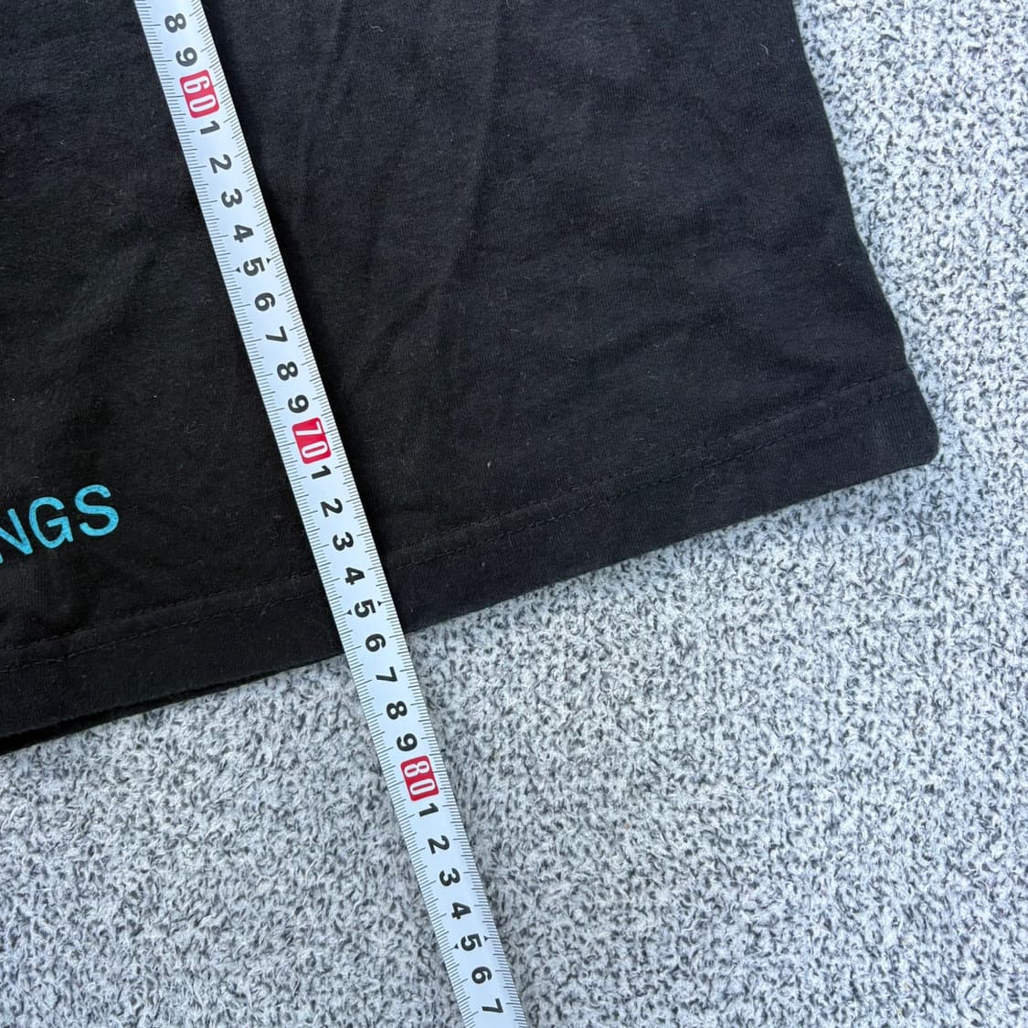 2XL 꺼짐 레터링 반팔 티셔츠 0420J 상품이미지6