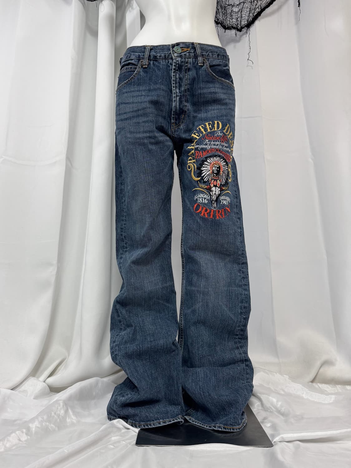 printing denim pants 상품이미지2