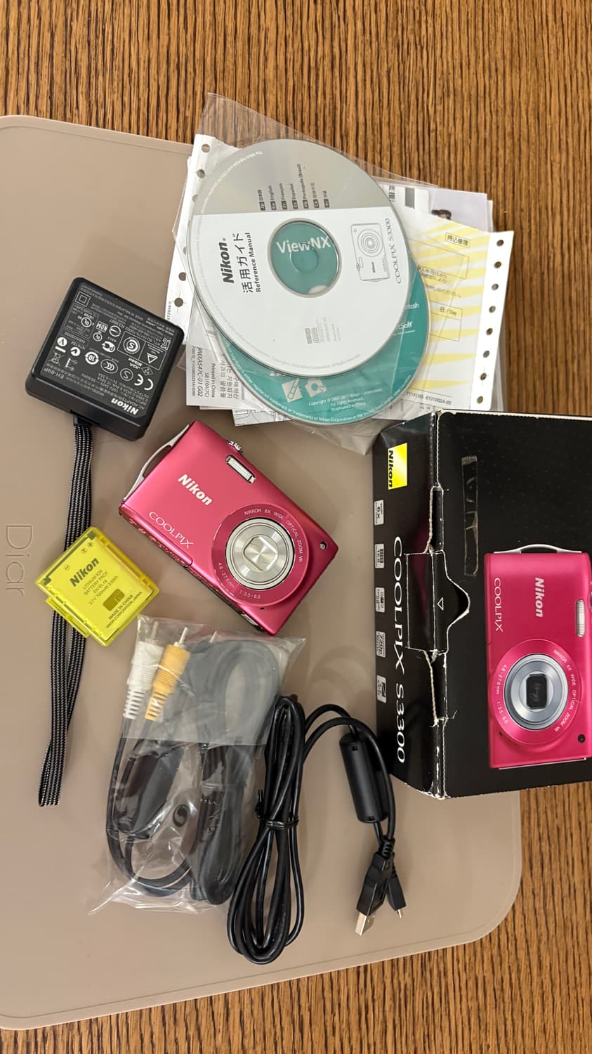 신품급) 니콘 쿨픽스 S3300 핑크 빈티지 디카  상품이미지1