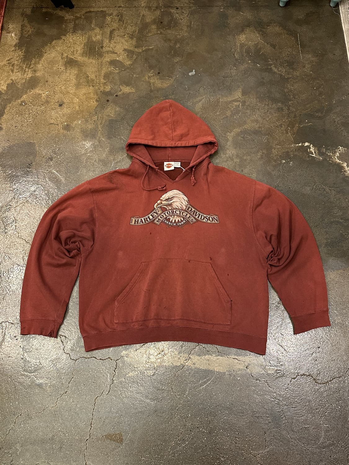 할리데이비슨 디스트레스드  후드티 XXL 상품이미지1