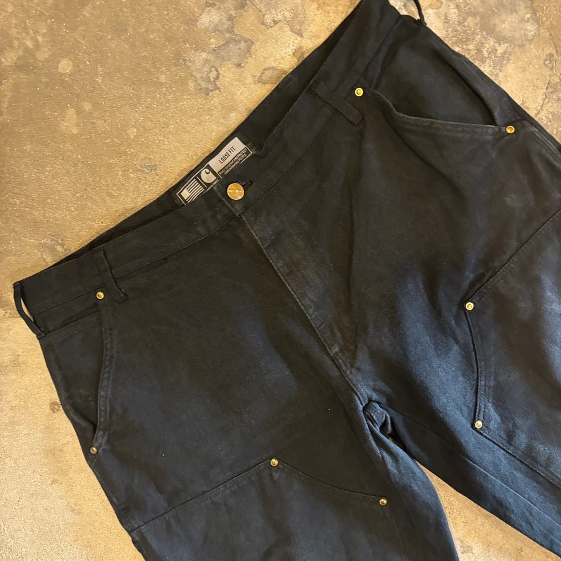 칼하트 더블니 흑청 상품이미지5