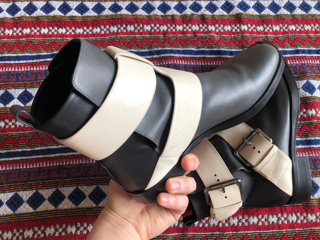 피에르하디 레더 버클 앵클 부츠 240 상품이미지9