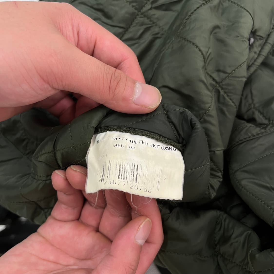 105 바버인터네셔널 90s 카키 퀄팅 자켓 상품이미지7