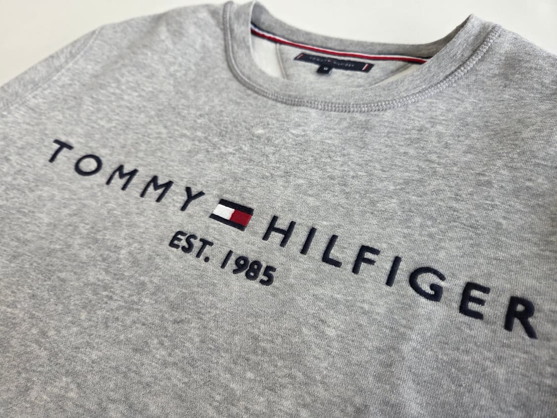 타미힐피거 스펠아웃 박시 스웻셔츠 맨투맨 그레이 M 상품이미지3