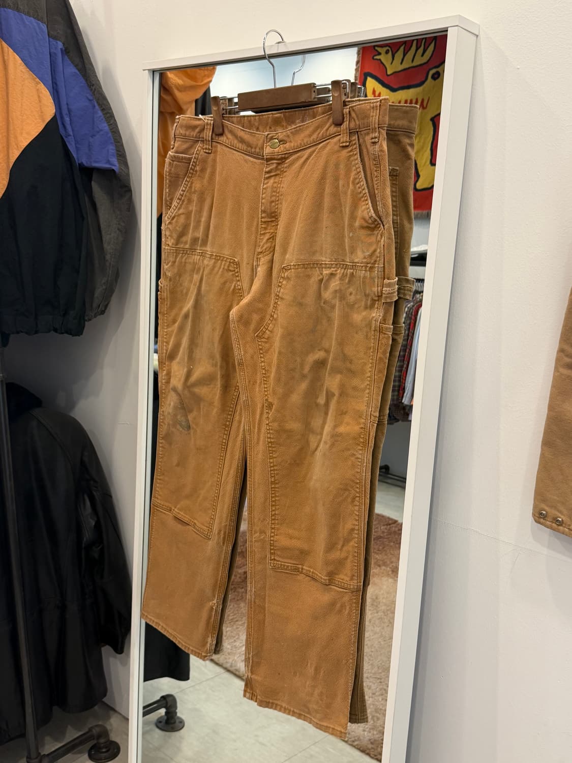 Carhartt 칼하트 덕 캔버스 더블니 카펜터 워크 팬츠 (40) 상품이미지1