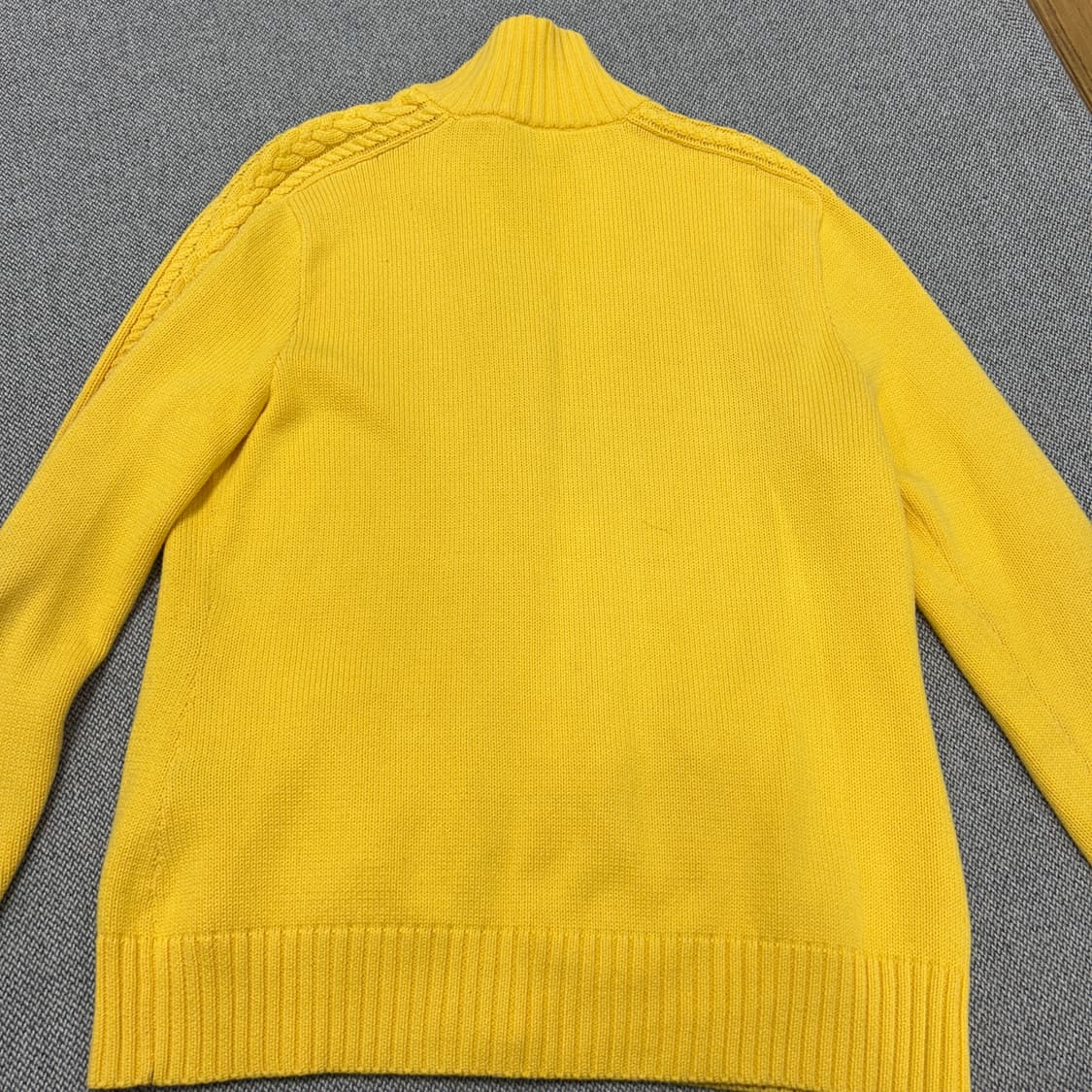 폴로 우먼스 케이블 사이드라인 니트집업(L) 상품이미지6