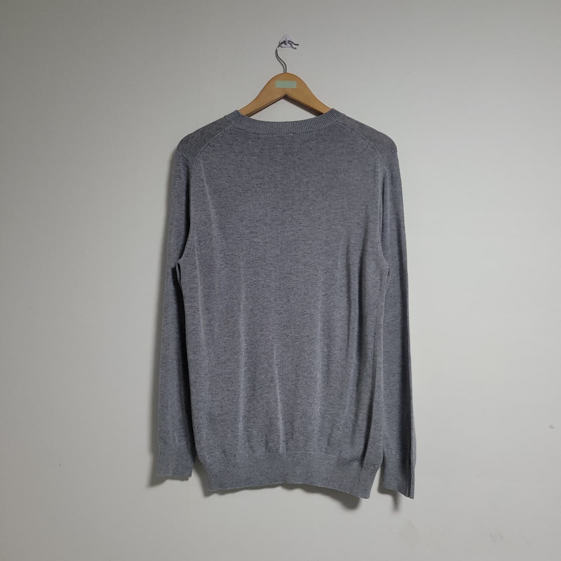 (M) KAPPA 카파 남성 그레이 니트 롱슬리브 매쉬 아크릴 상품이미지4