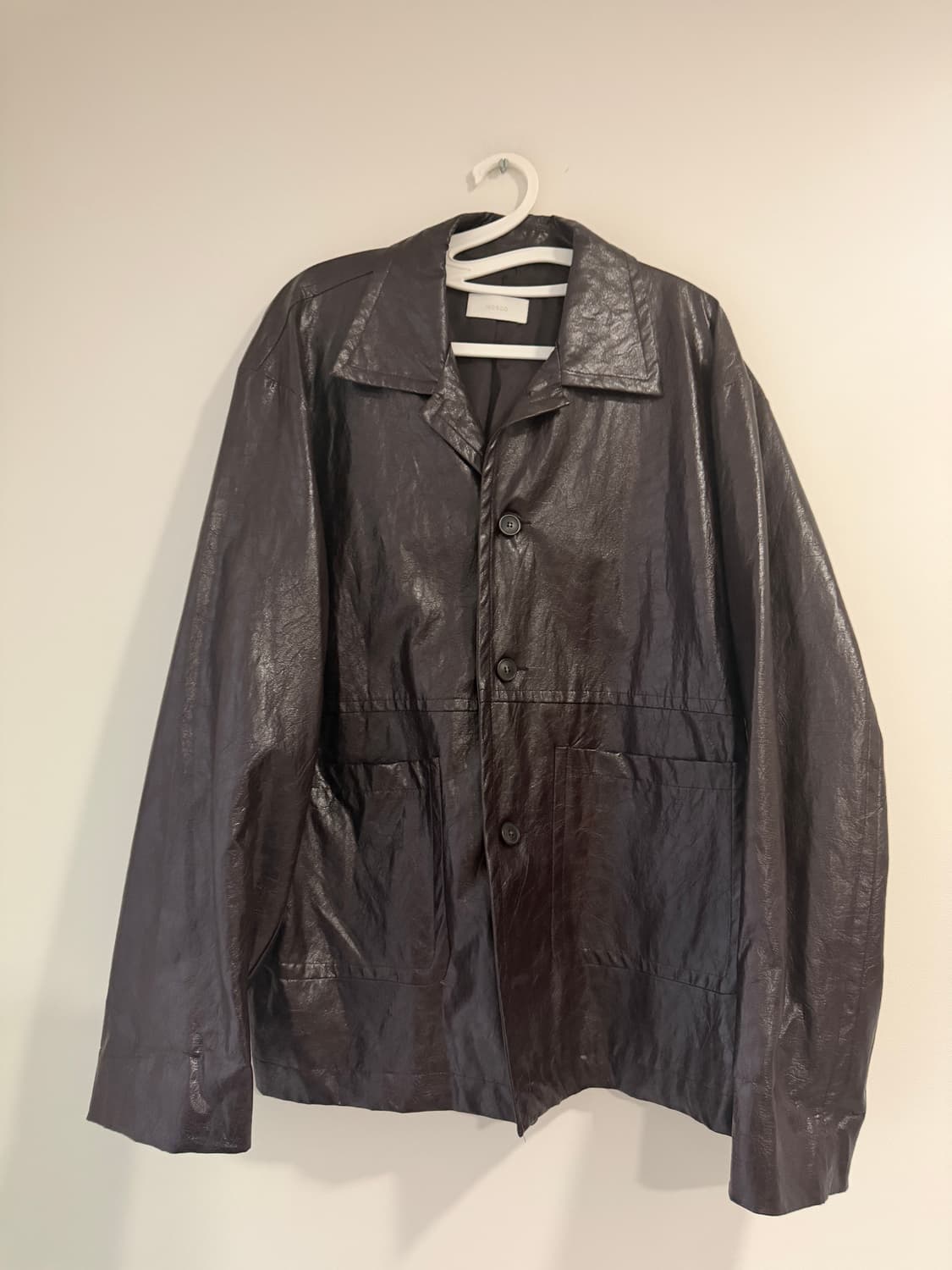 빈티지 레더 셔츠 자켓 상품이미지1