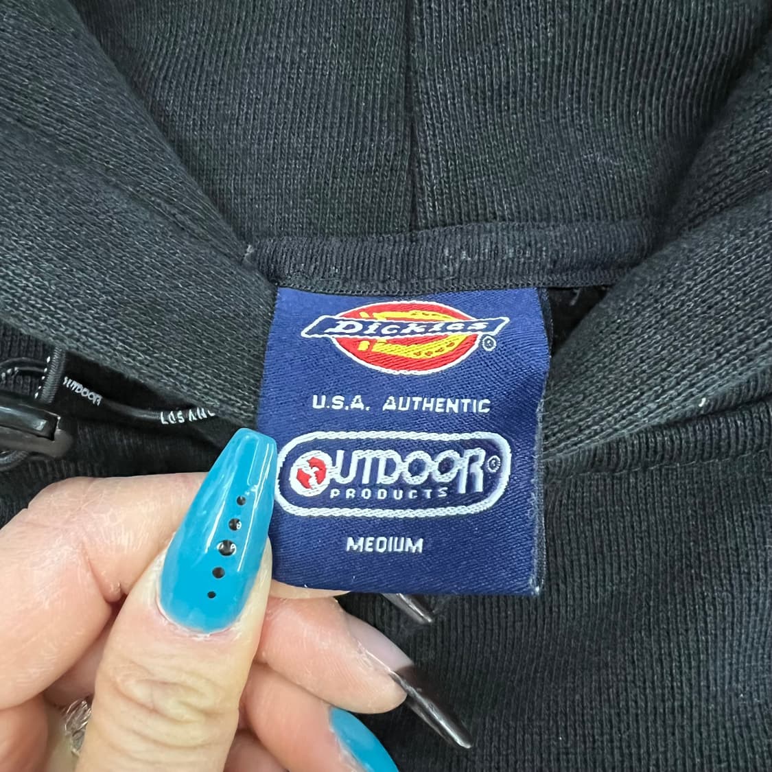 디키즈x아웃도어 블랙 후드 상품이미지2