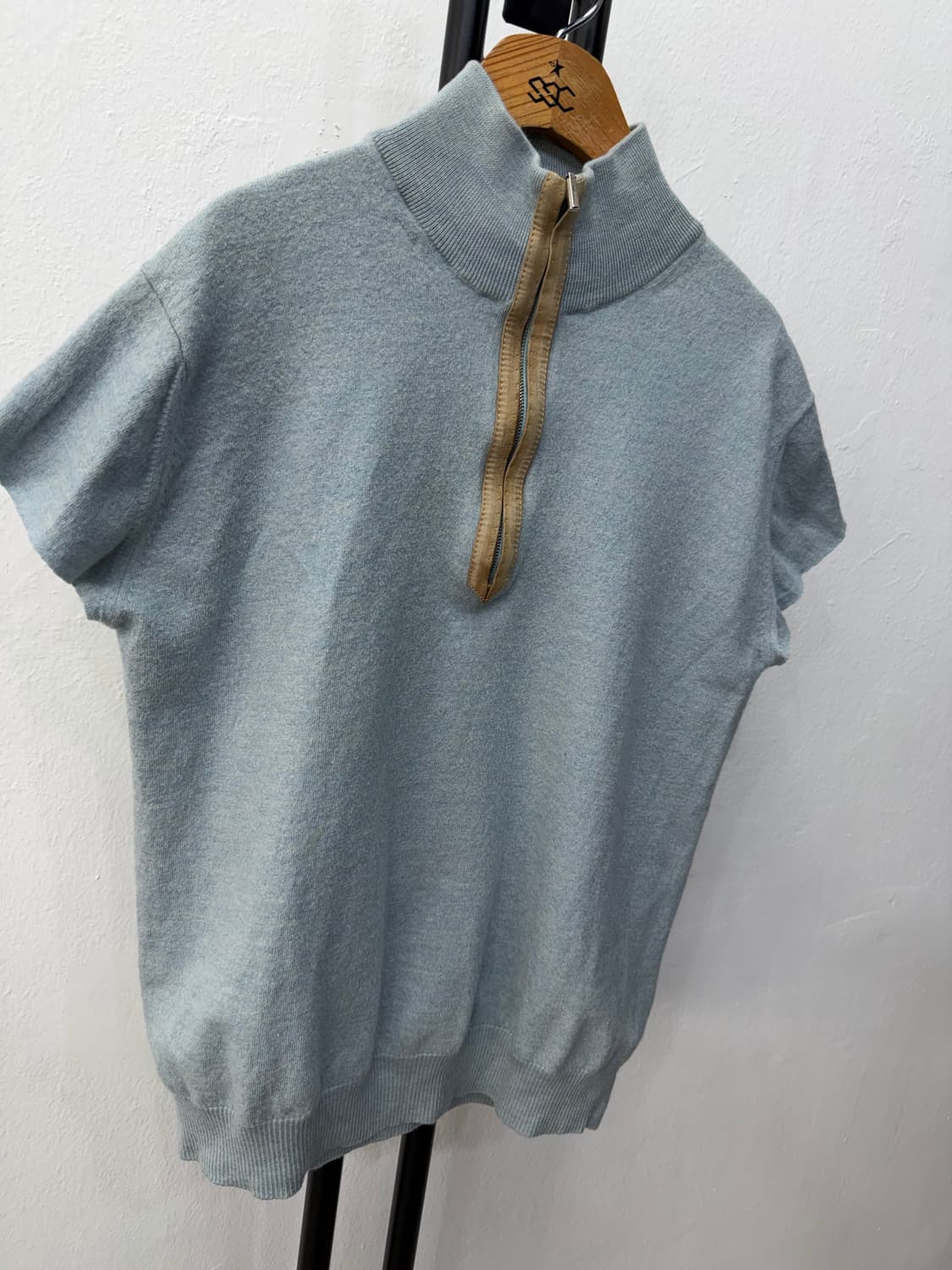 정품) 에르메네질도 제냐 여성 하프집업 니트 XL 상품이미지2