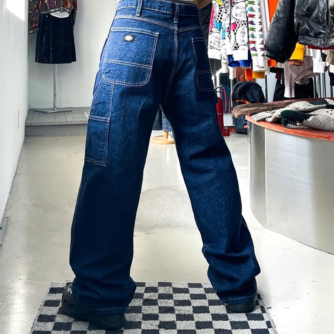 디키즈 진청 와이드 데님 카펜터 워크 팬츠 상품이미지1