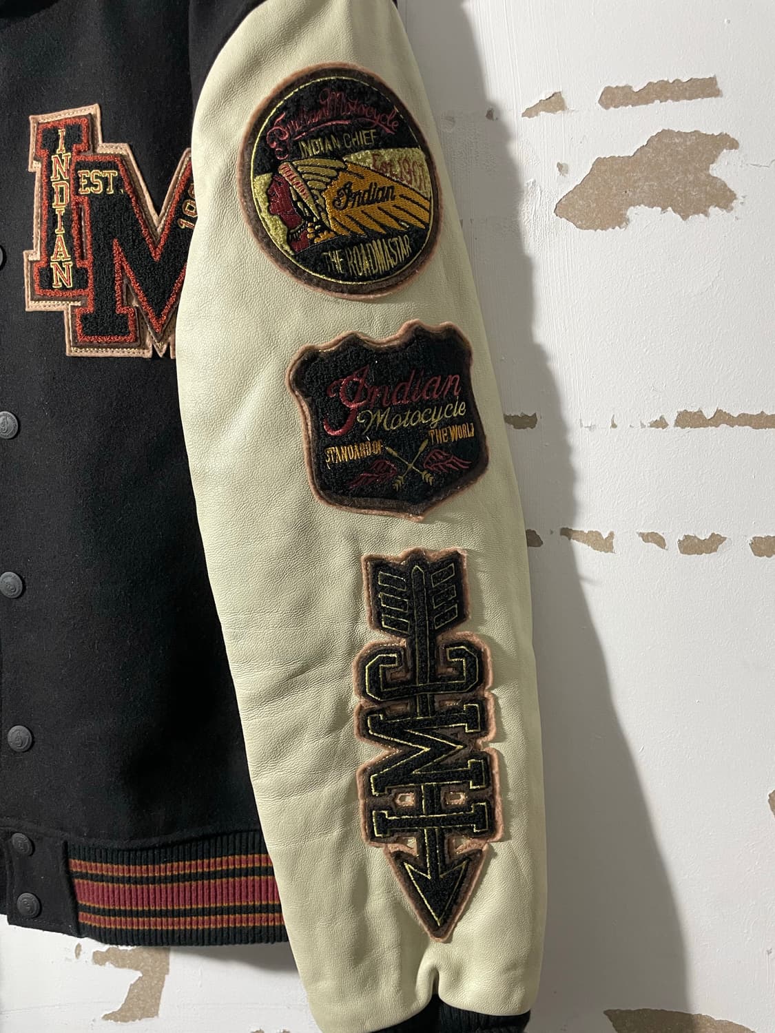 90‘s 인디안모터사이클 바시티 자켓 상품이미지6