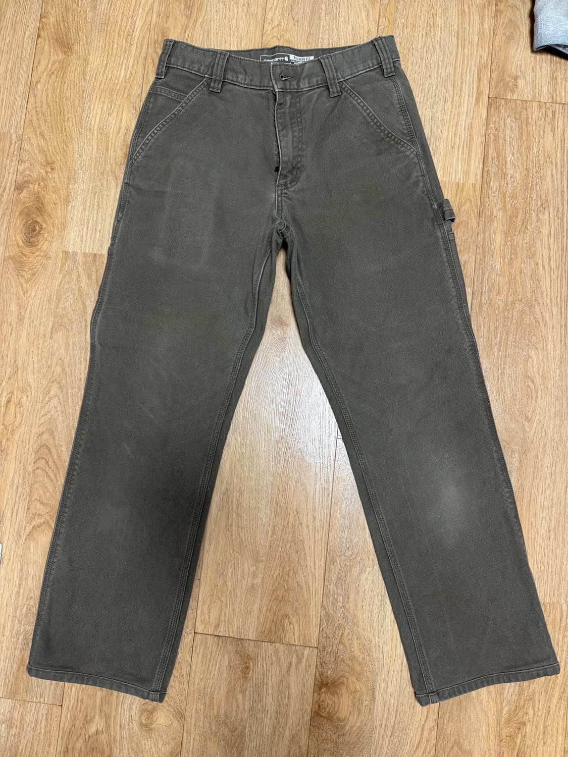 칼하트 싱글니 워크팬츠 더스키올리브 상품이미지2