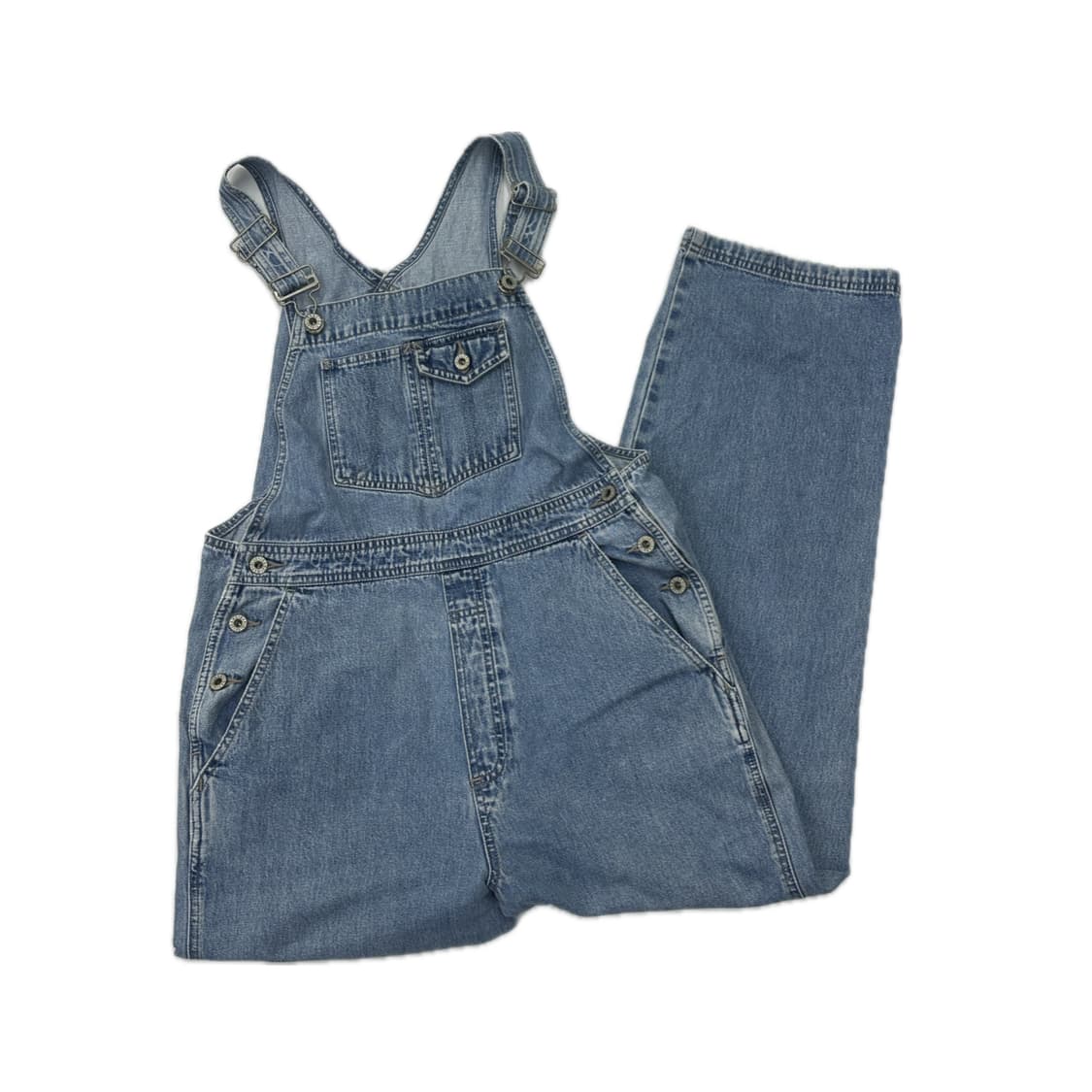재팬 Gap 데님 빈티지 워싱 멜빵 팬츠  일자핏 핀터 바디슈트 상품이미지2