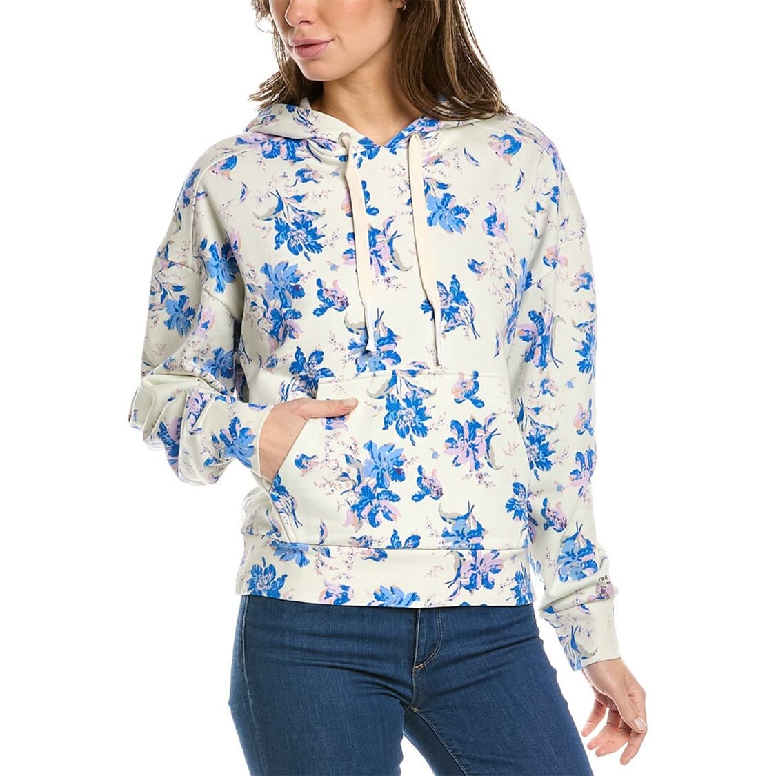 랙앤본 시티 플로럴 프린트 후드 티셔츠 상품이미지1
