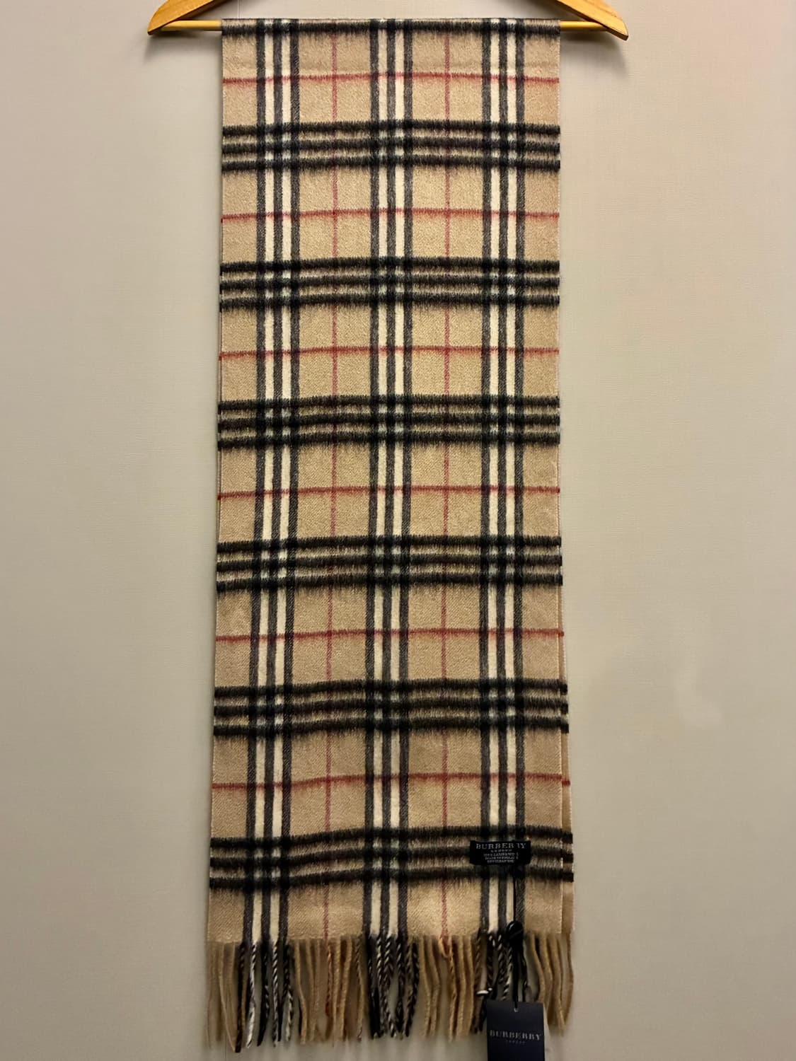 BURBERRY 버버리 런던 체크 램스울 머플러 목도리 상품이미지6