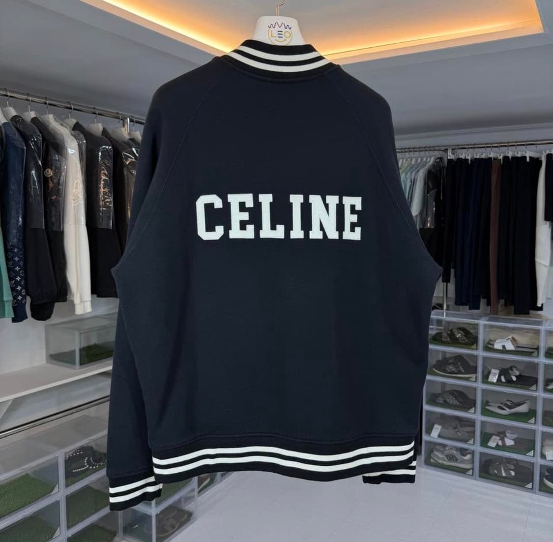 [리오브전포점] 셀린느 테디 백로고 컬리지 바시티 자켓 상품이미지2