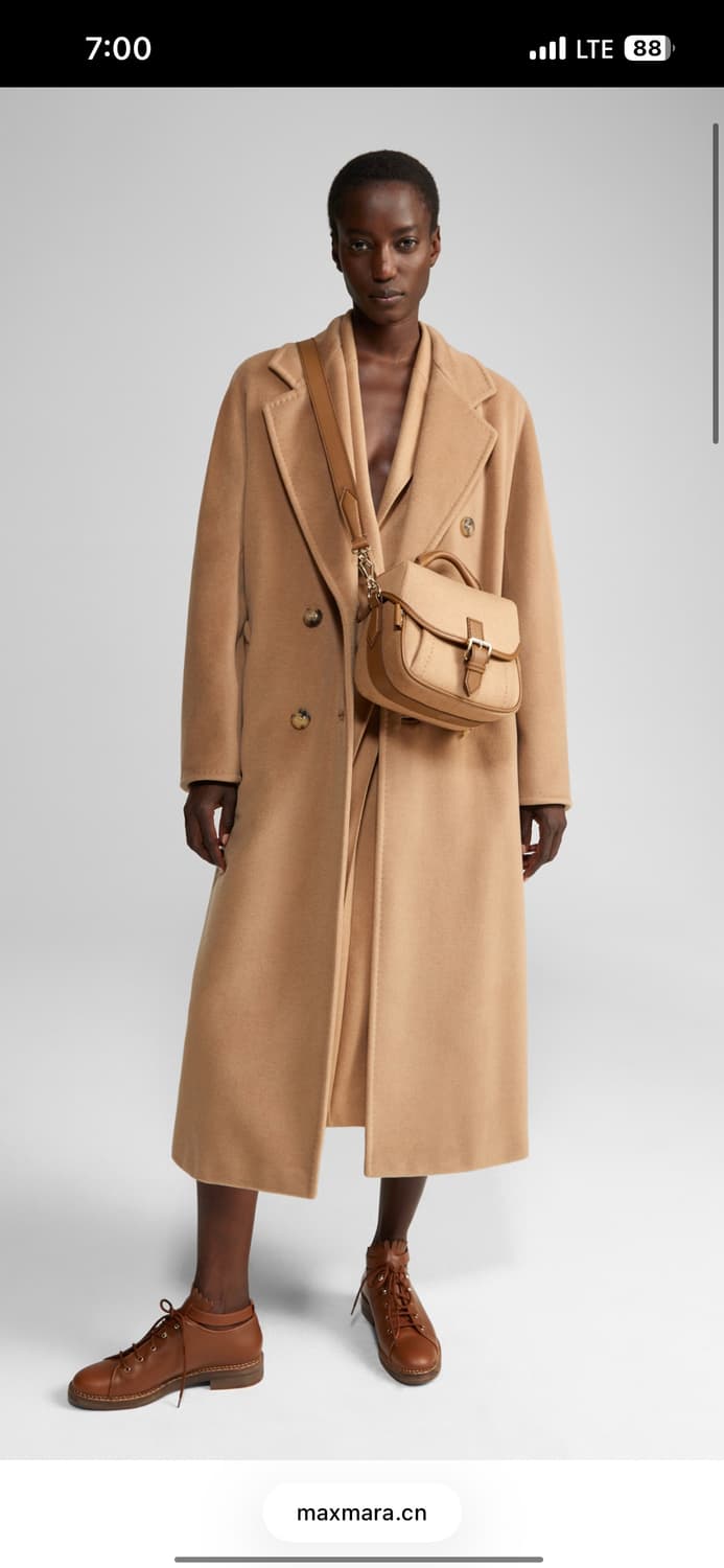 막스마라 101801 아이콘 코트 - 카멜 컬러 / 34 사이즈 상품이미지6