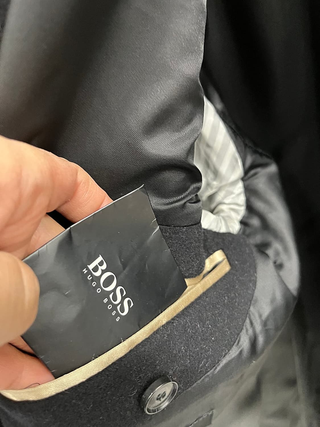 100-105) 휴고보스 울 캐시미어 코트  상품이미지7