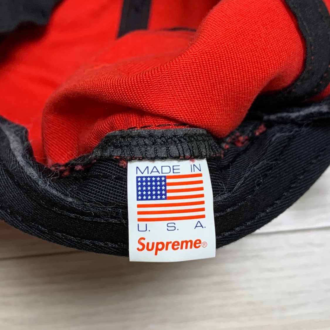 슈프림 캠프캡 레드 상품이미지3