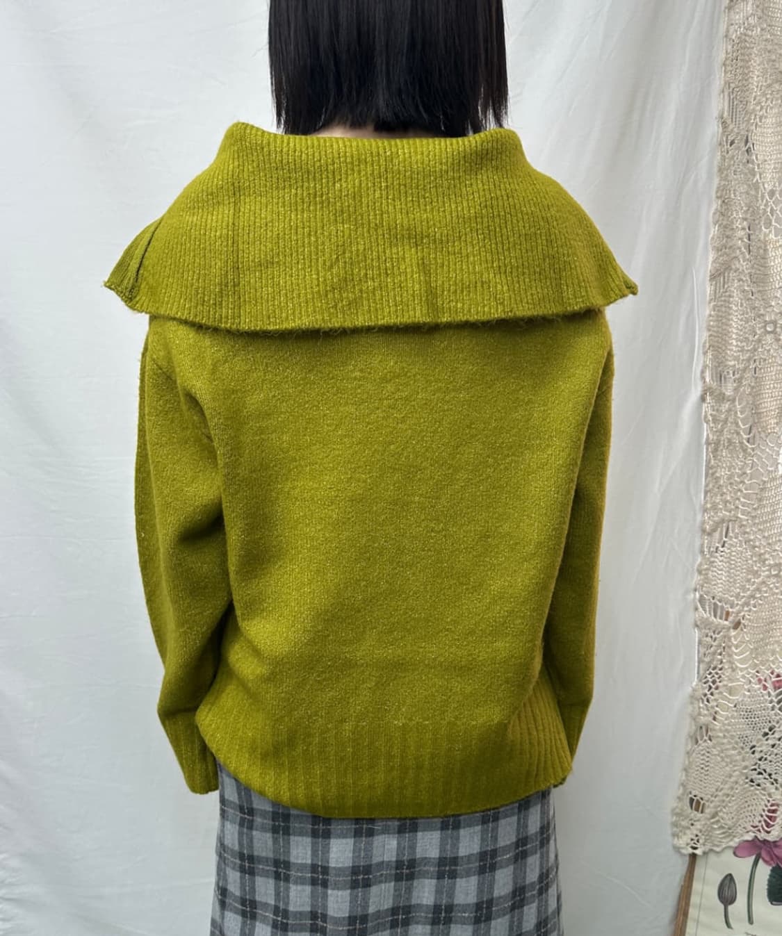 alma design green knit 상품이미지7