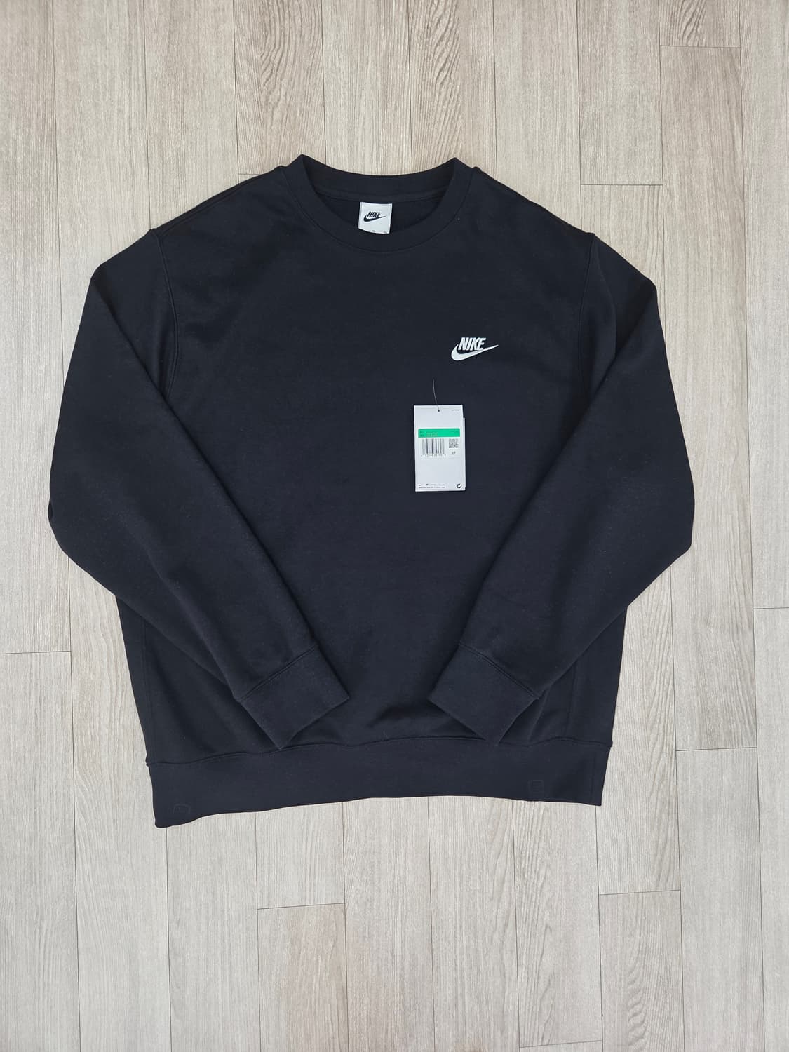 NSW 나이키 클럽 맨투맨 블랙 XL, 105 BV2667-010 상품이미지1