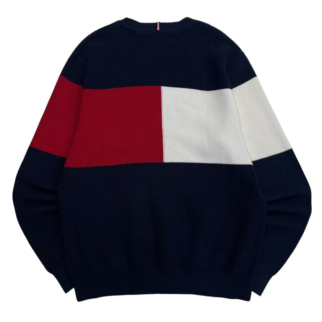 타미힐피거 레드배색 네이비 니트 XL 상품이미지3