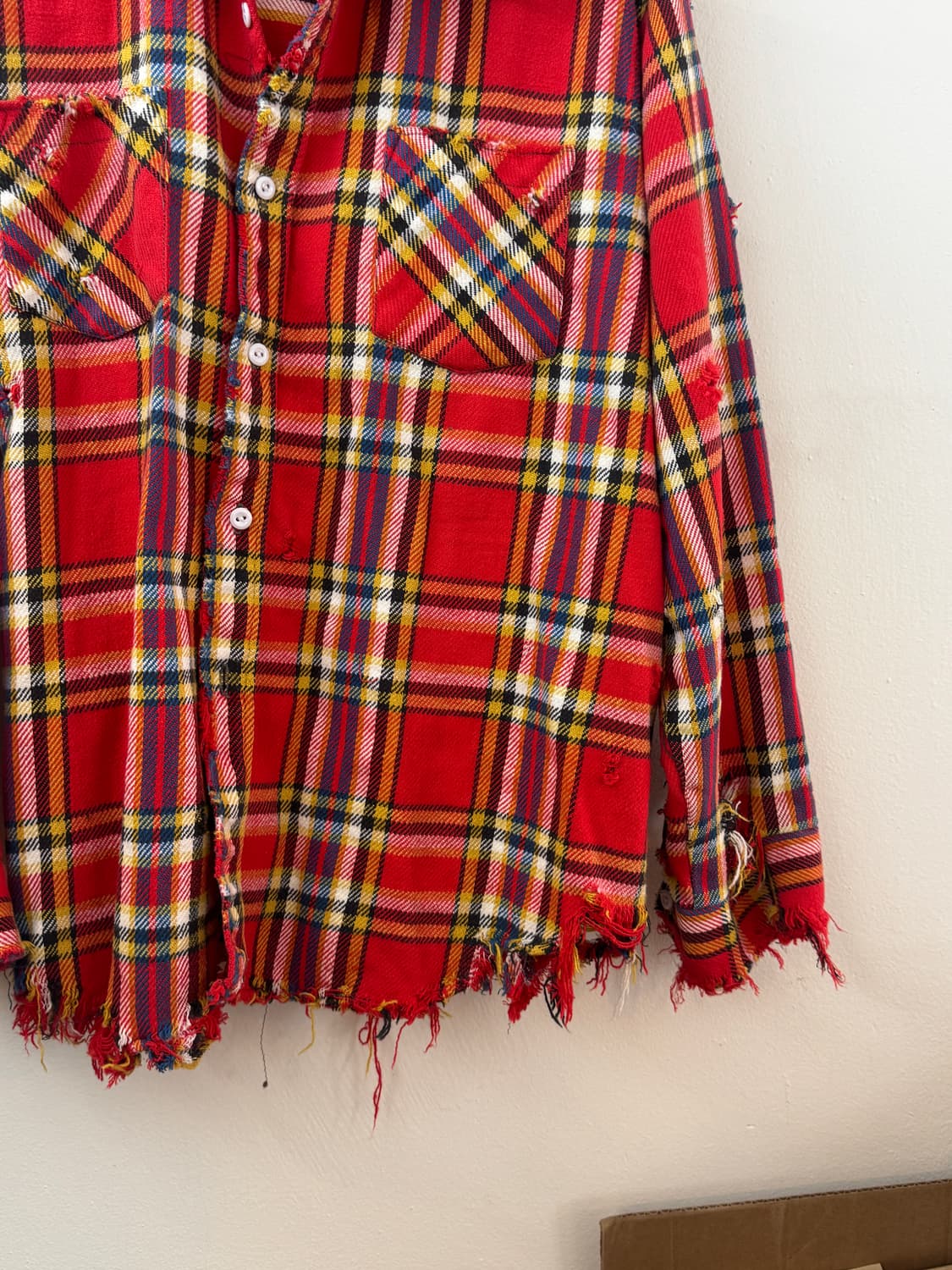 80s big mac flannel button up shirt 상품이미지5
