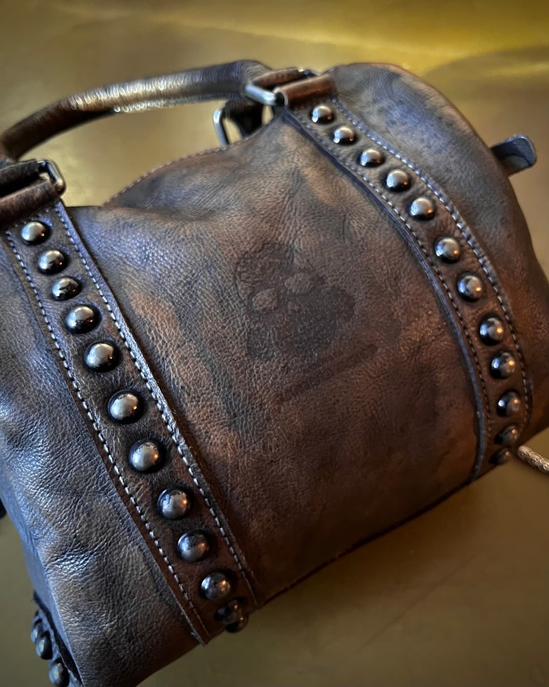 90-00s LAGUNA BEACH Studs Leather Bag 상품이미지4