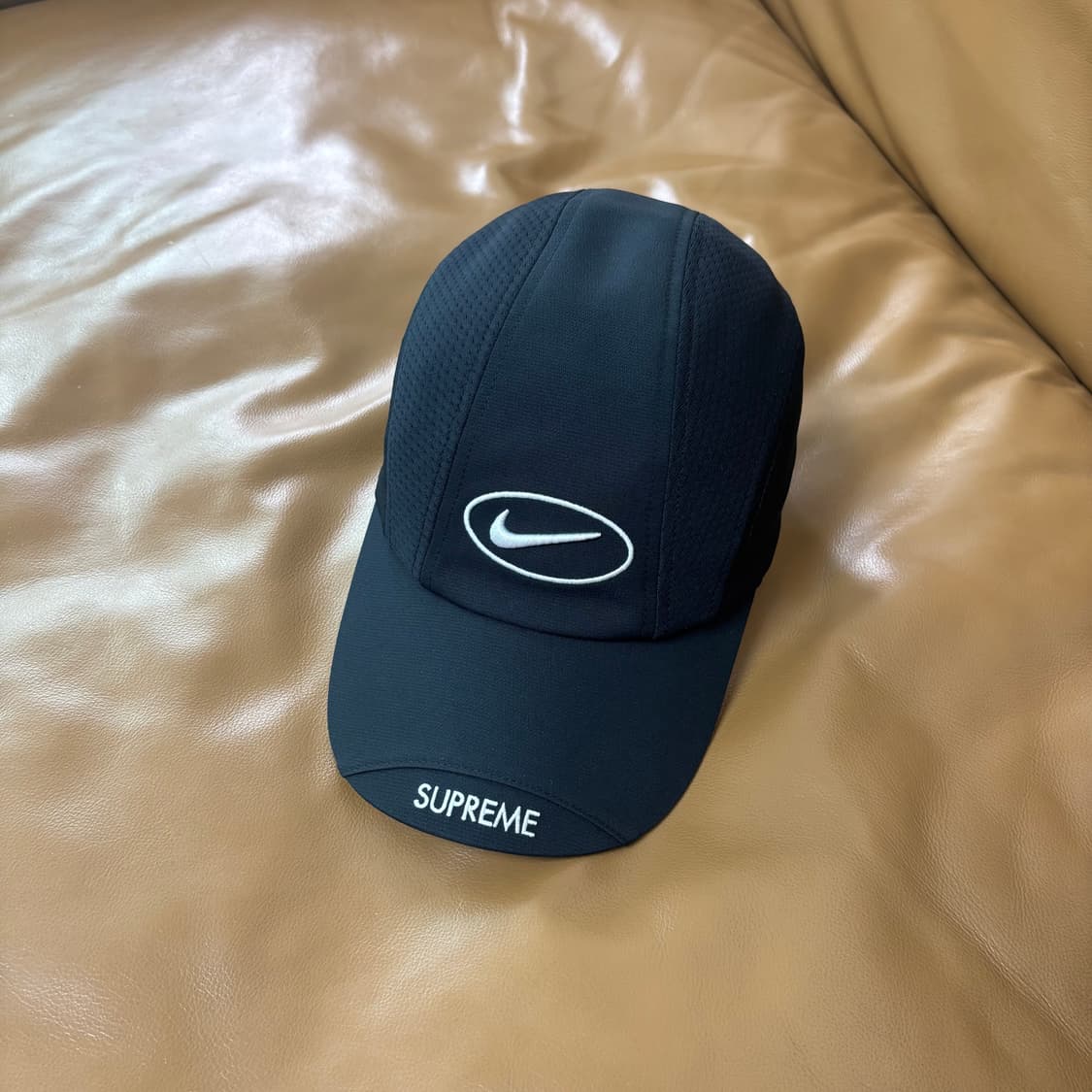 슈프림 나이키 러닝햇 캠프캡 모자 25ss 블랙 상품이미지1