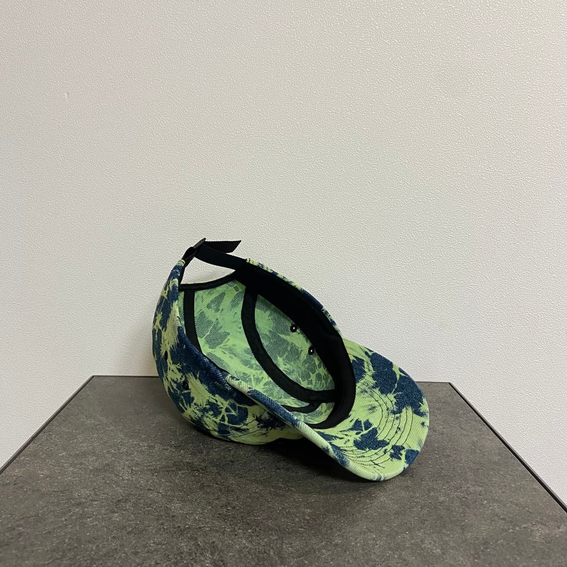 슈프림 22fw 데님 다이드 그린 박스로고 캠프캡 모자 상품이미지7