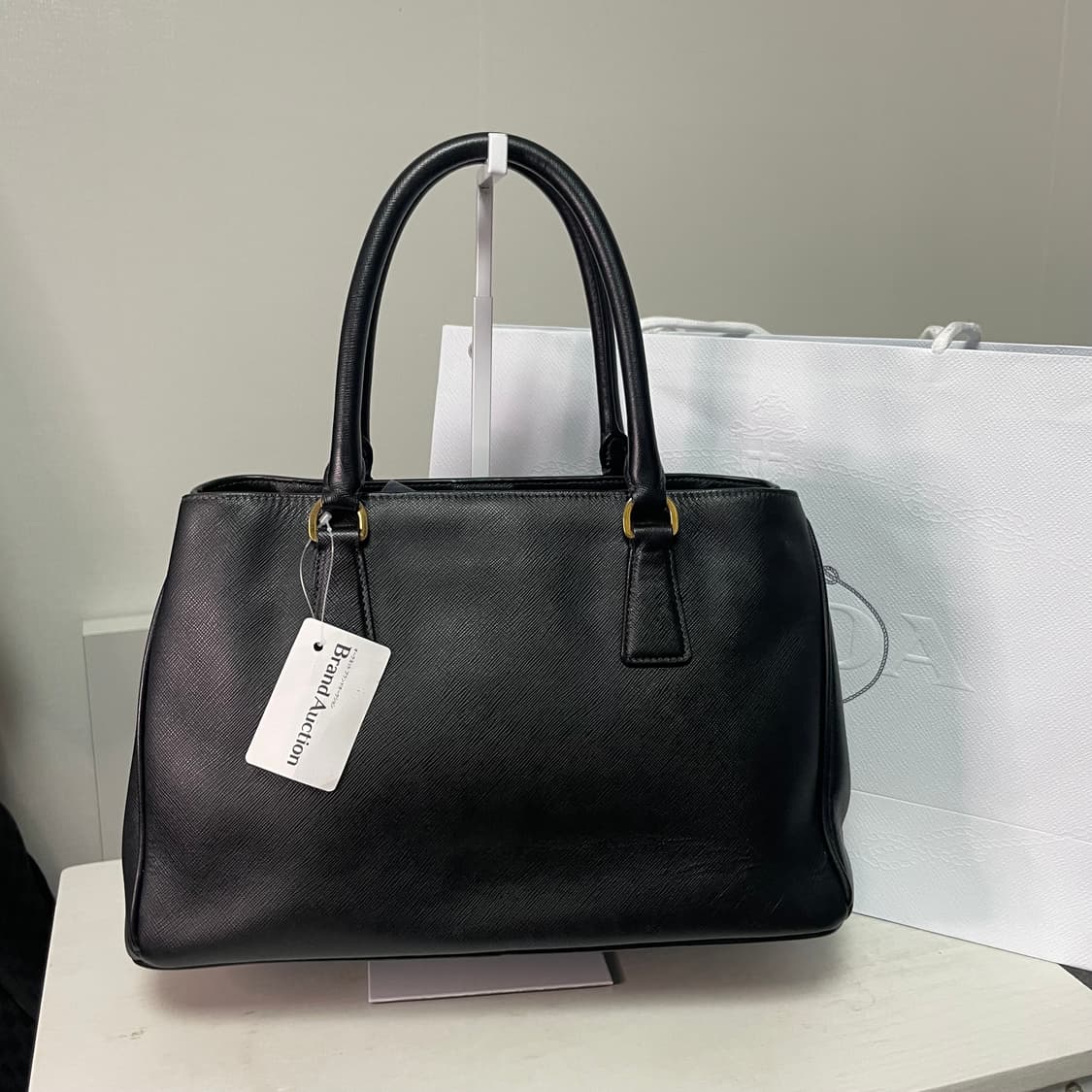 프라다 사피아노 갤러리아 토트백 블랙 상품이미지2