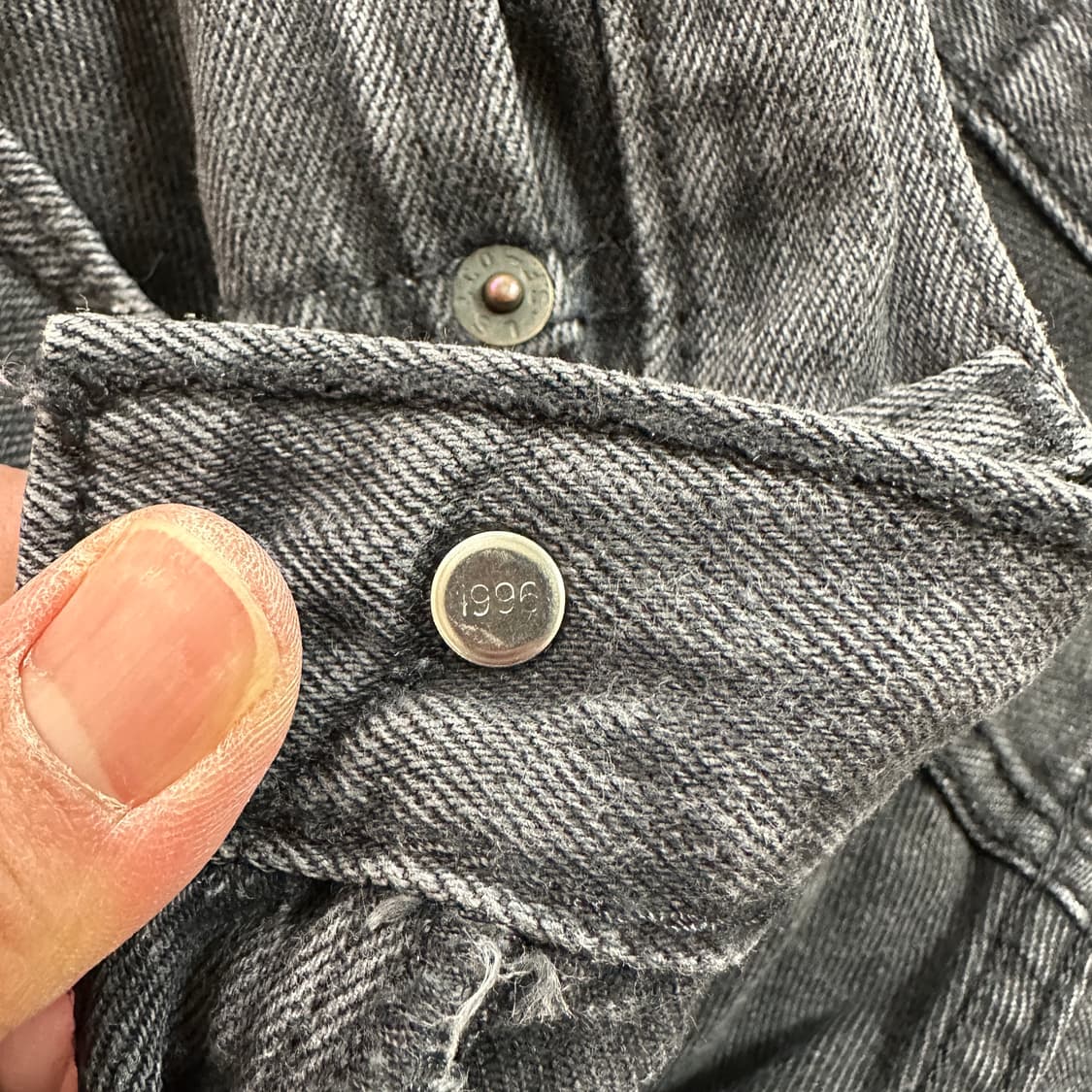 리바이스 501 블랙 진 데님 팬츠 31 상품이미지7