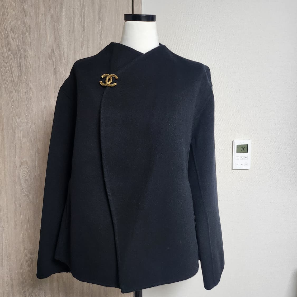 《새상품》캐시미어 핸드메이드 반코트 상품이미지2