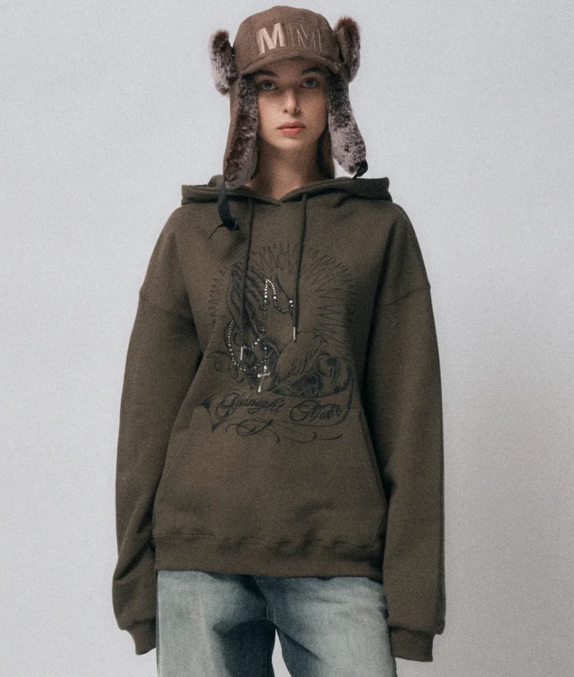 미드나잇무브 프레이 후드 카키 상품이미지1