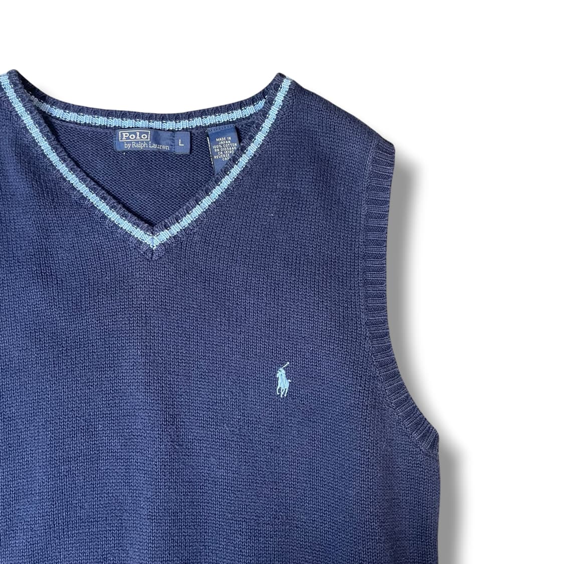 폴로 랄프로렌 블루포니 네이비 니트 베스트 L 상품이미지3