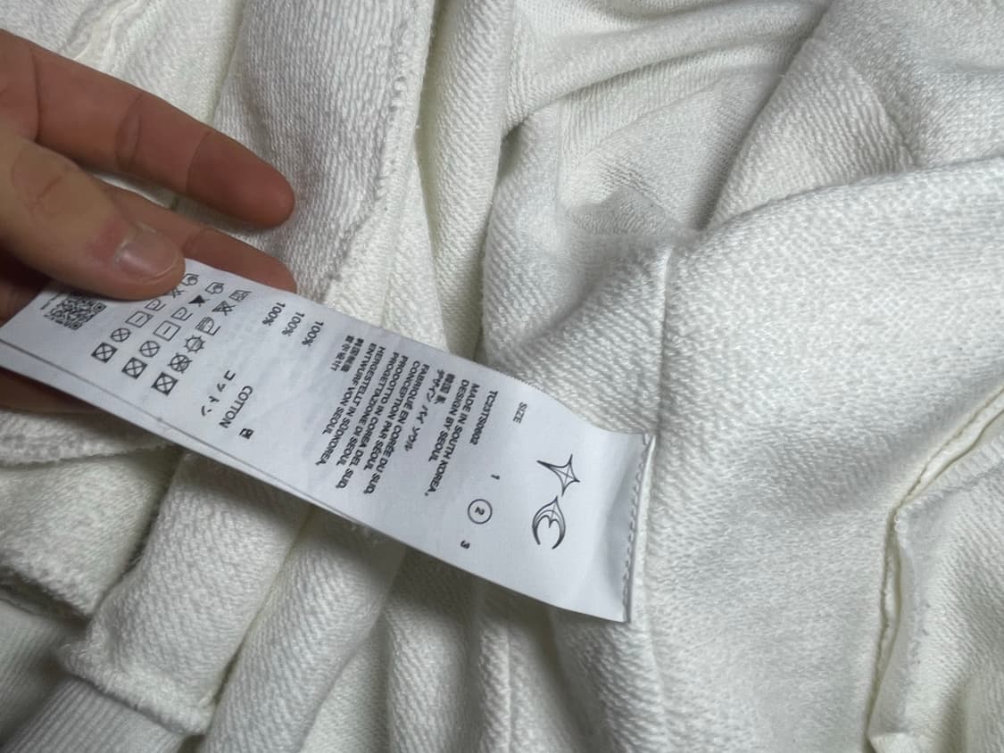 떠그클럽 글라디에이터 후드집업 화이트 사이즈 교환or판매 상품이미지5