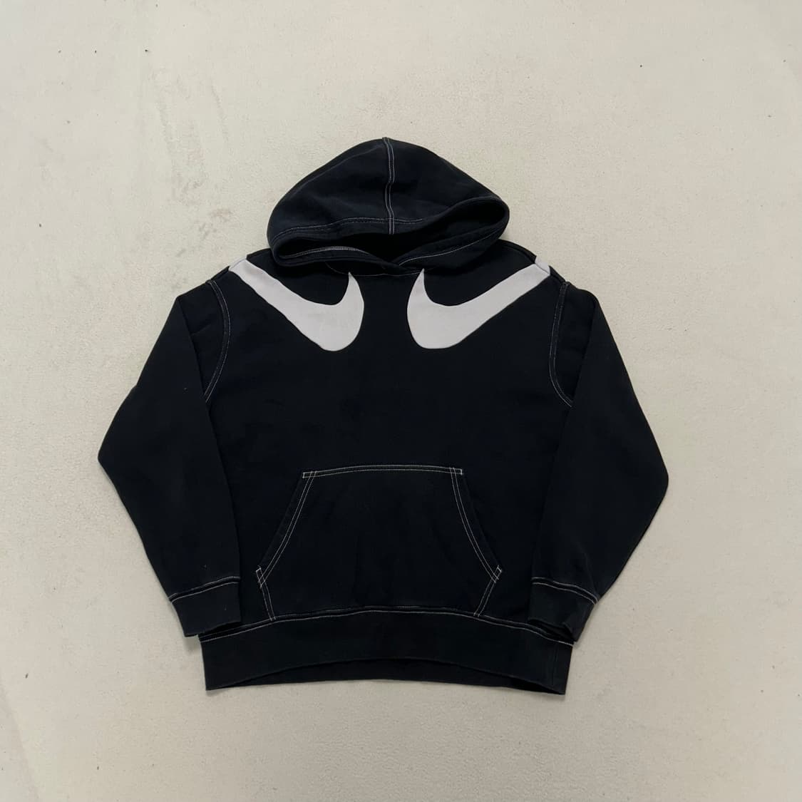 Nike black double swoosh hoodie 상품이미지4