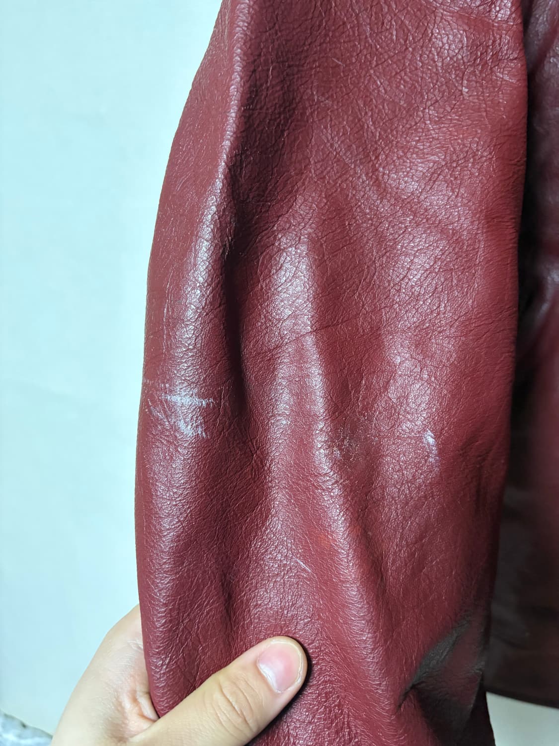 95 퀸스 바시티 레더 자켓  상품이미지6