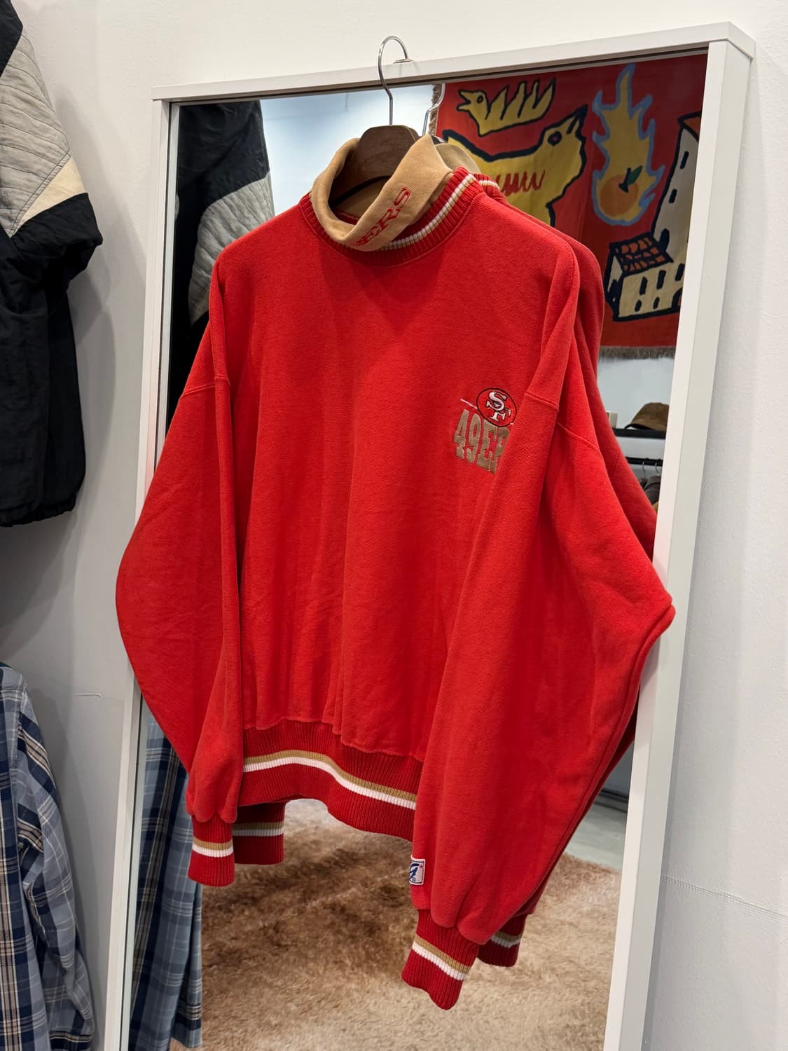 90s The game NFL 샌프란시스코 49ERS 터틀넥 스웻셔츠 상품이미지1