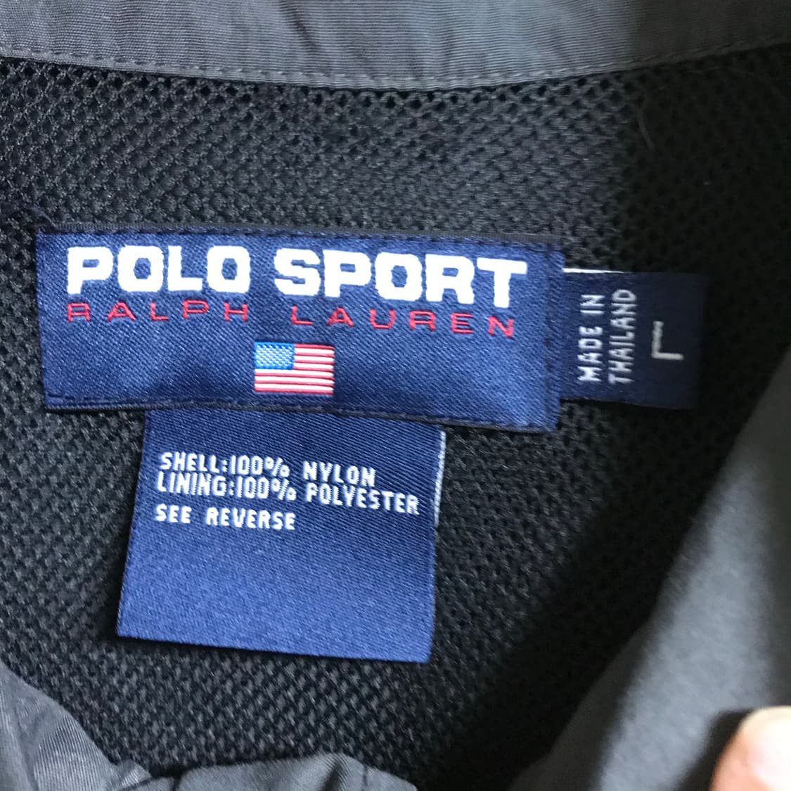 폴로 00s 블랙 나일론자켓 상품이미지3